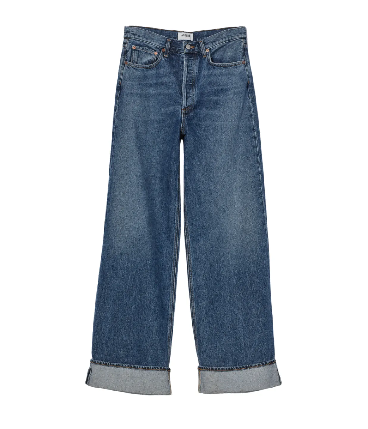Agolde Dame High Rise Wide Leg Jean in Control Best Sale