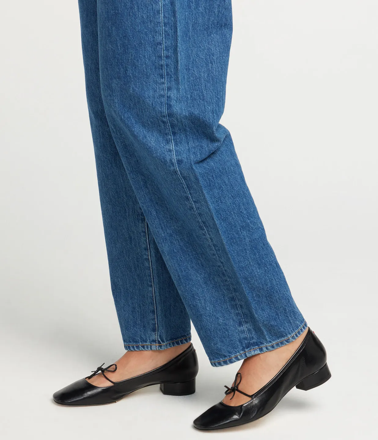 Aeyde Darya Leather Ballet Pump in Black Cheap