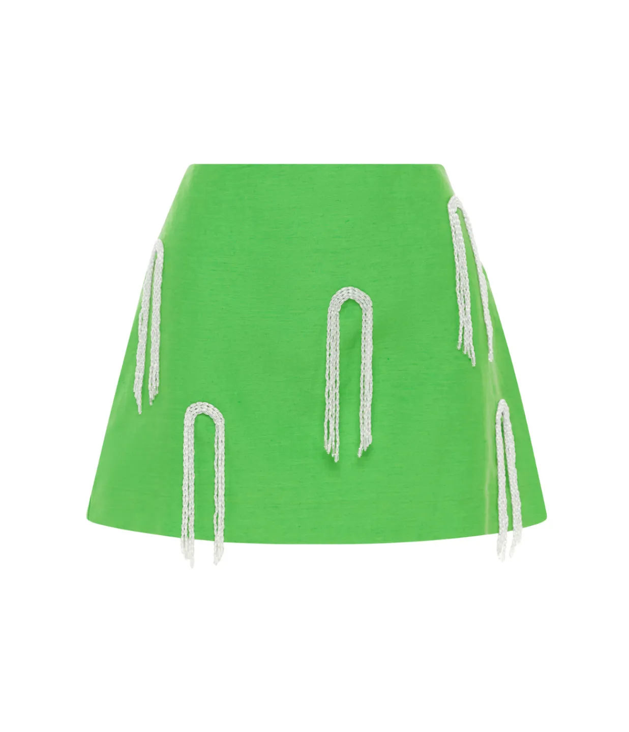 Alemais Dazzle Mini Skirt in Green Discount