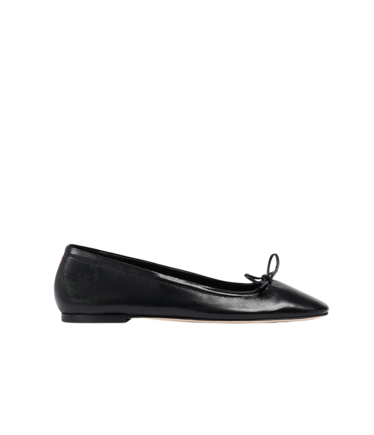 Aeyde Delfina Leather Ballet Flat in Black Hot