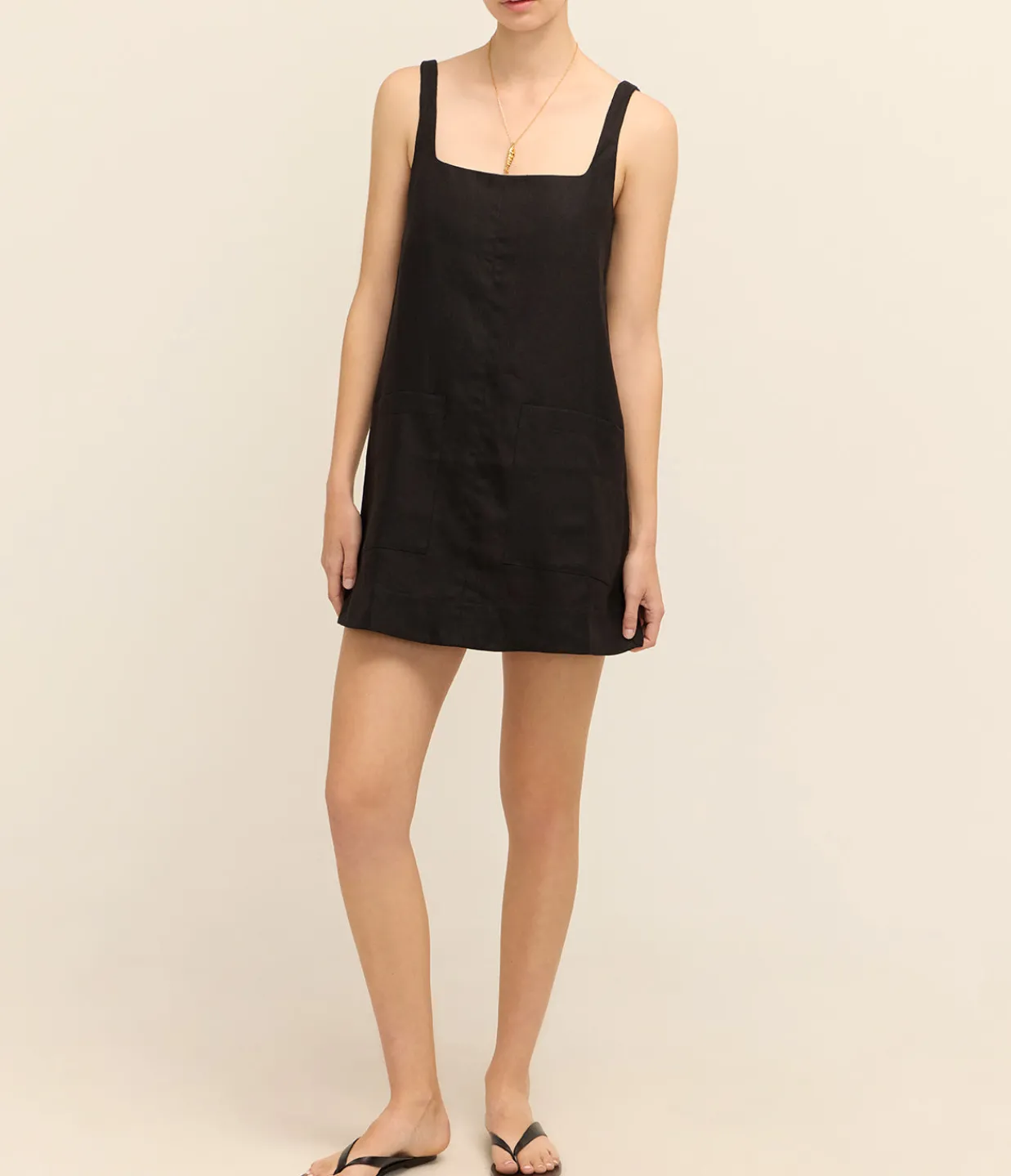 Bondi Born Delphi A-line Mini Dress in Black Sale