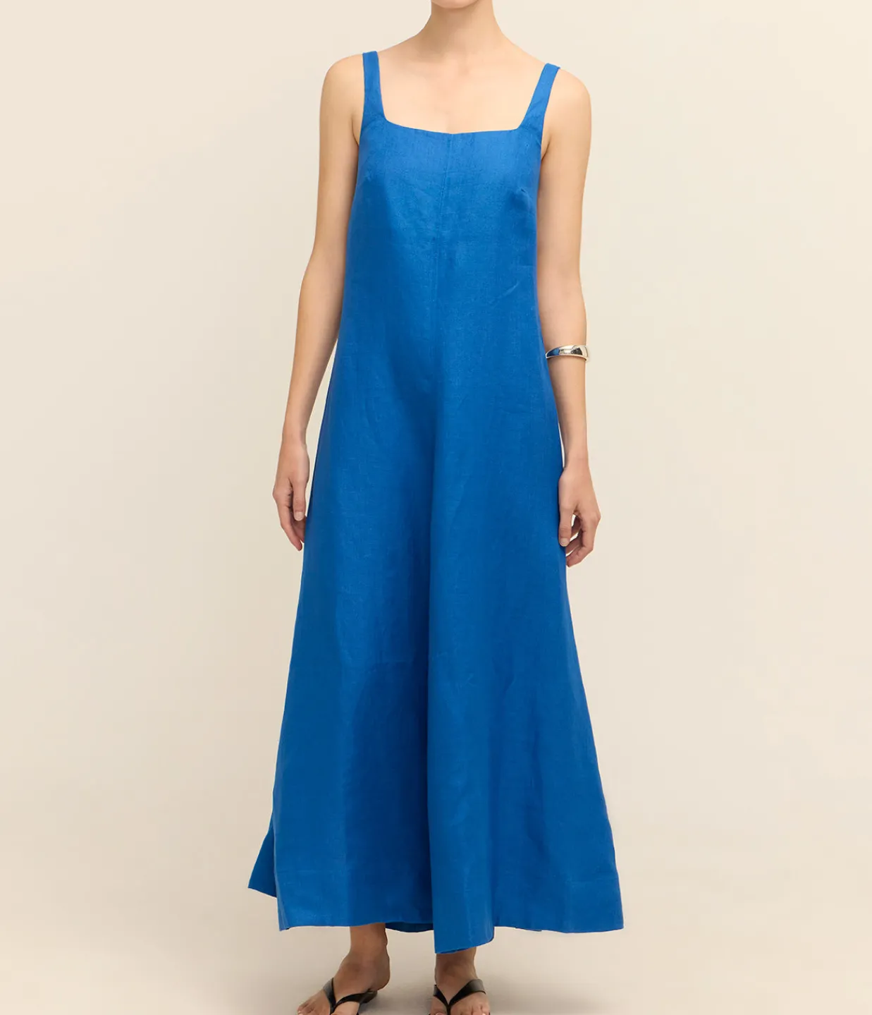 Bondi Born Delphi Flared Maxi Dress in Sapphire Blue Cheap