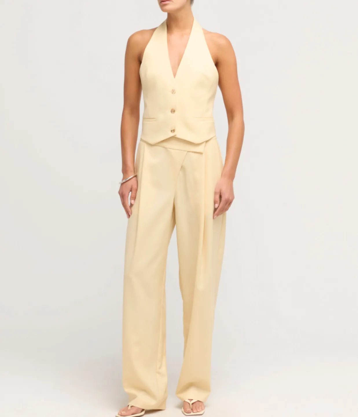 Esse Studios Delphi Waistcoat in Butter Cheap
