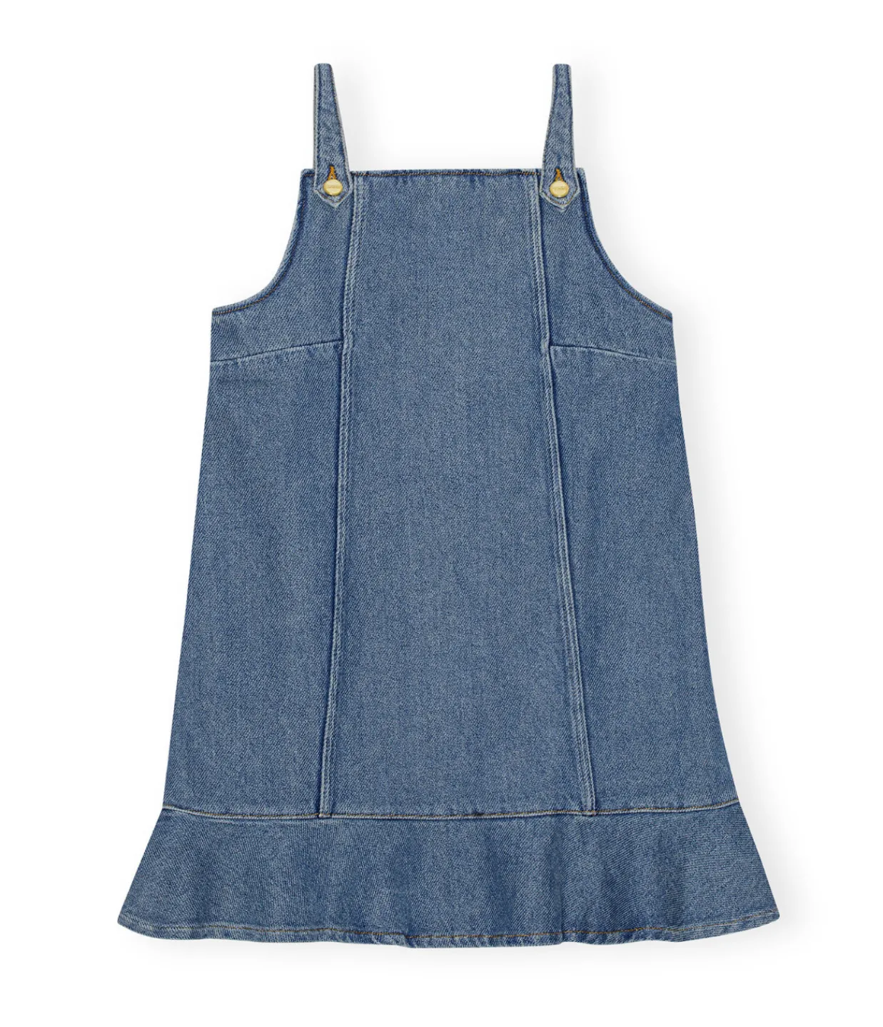 Ganni Denim Mini Dress in Tint Wash Sale