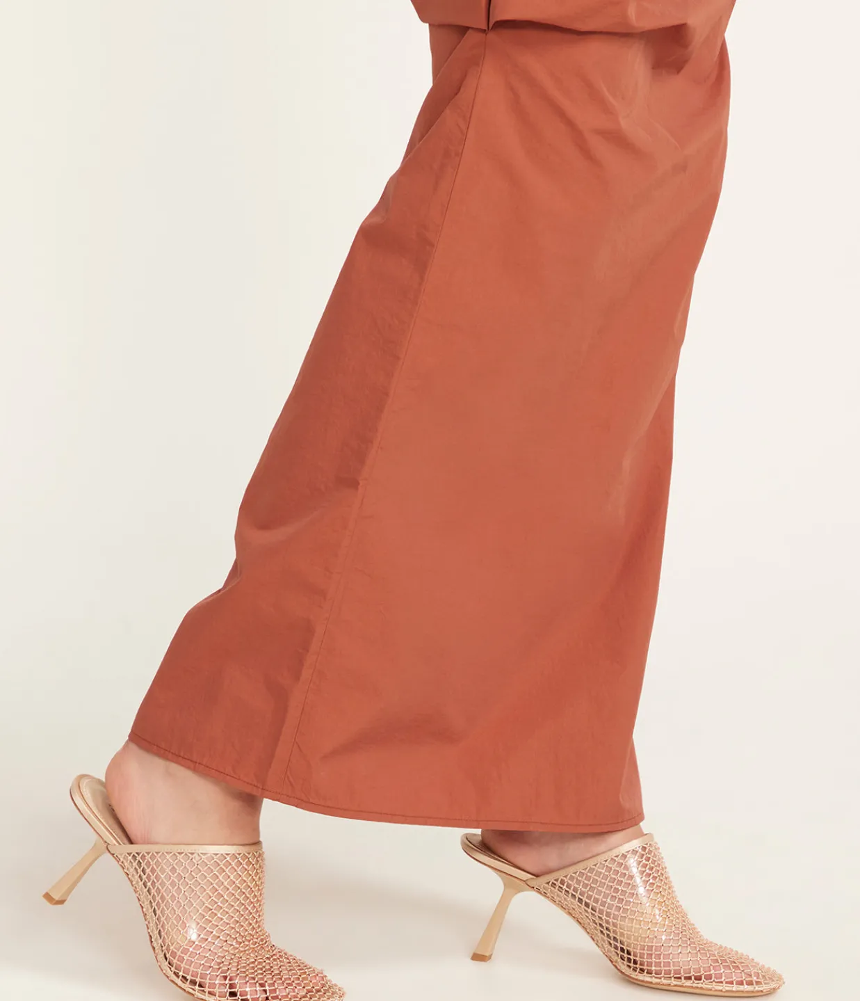Studio Amelia Dolly Mesh Mule in Nude Discount