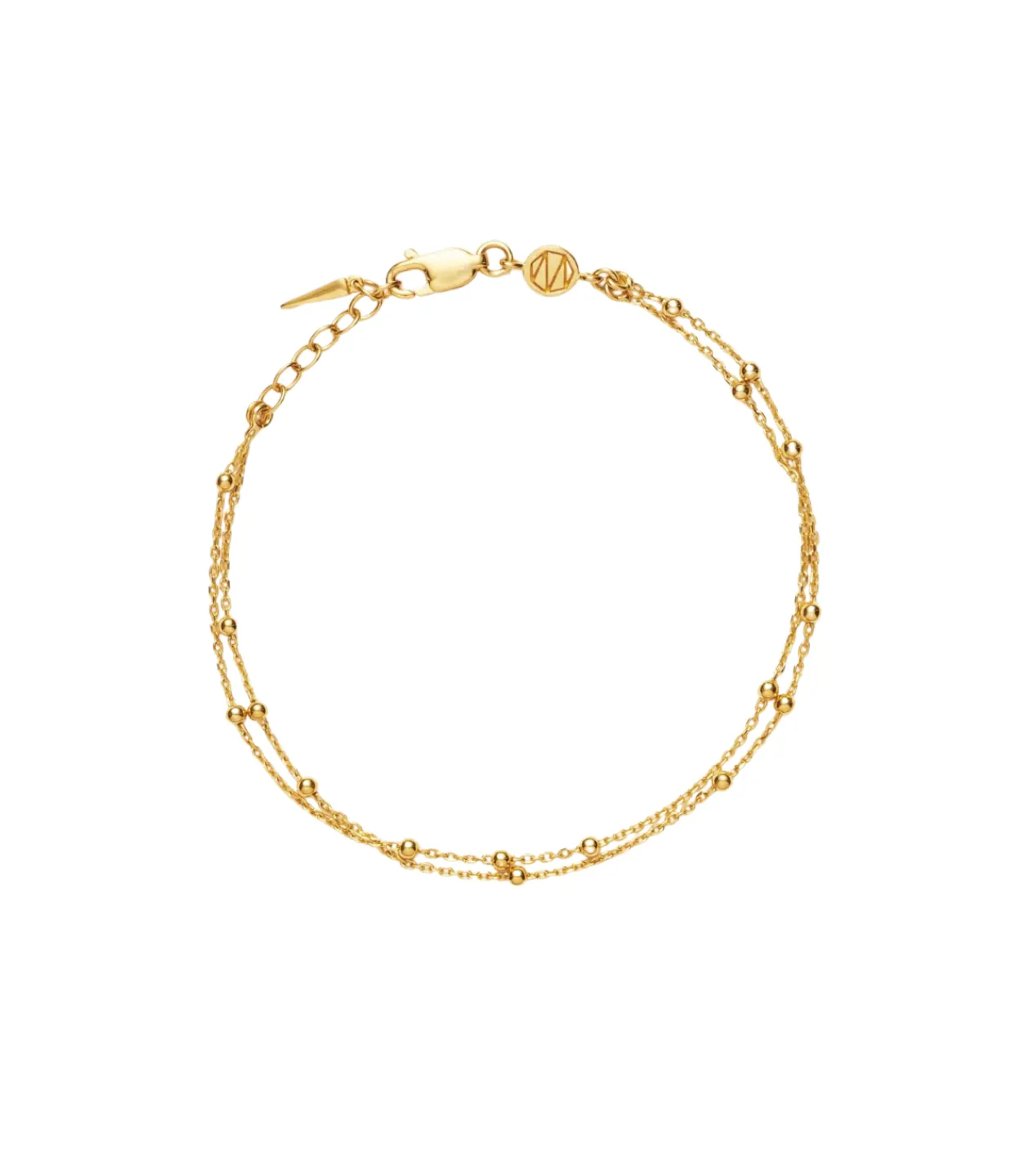 Missoma Double Chain Bracelet in Gold Hot