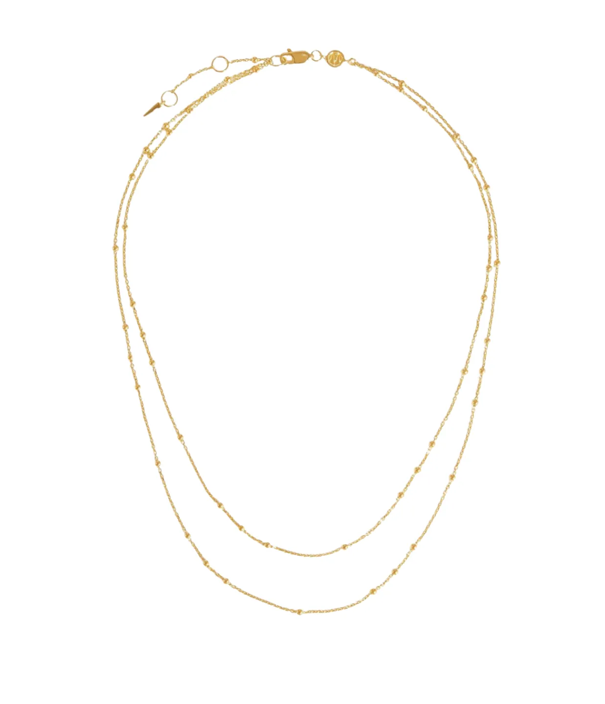 Missoma Double Chain Necklace in Gold New