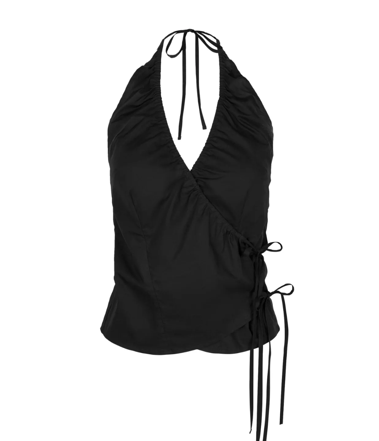 Deiji Studios Drawcord Halter in Black Online