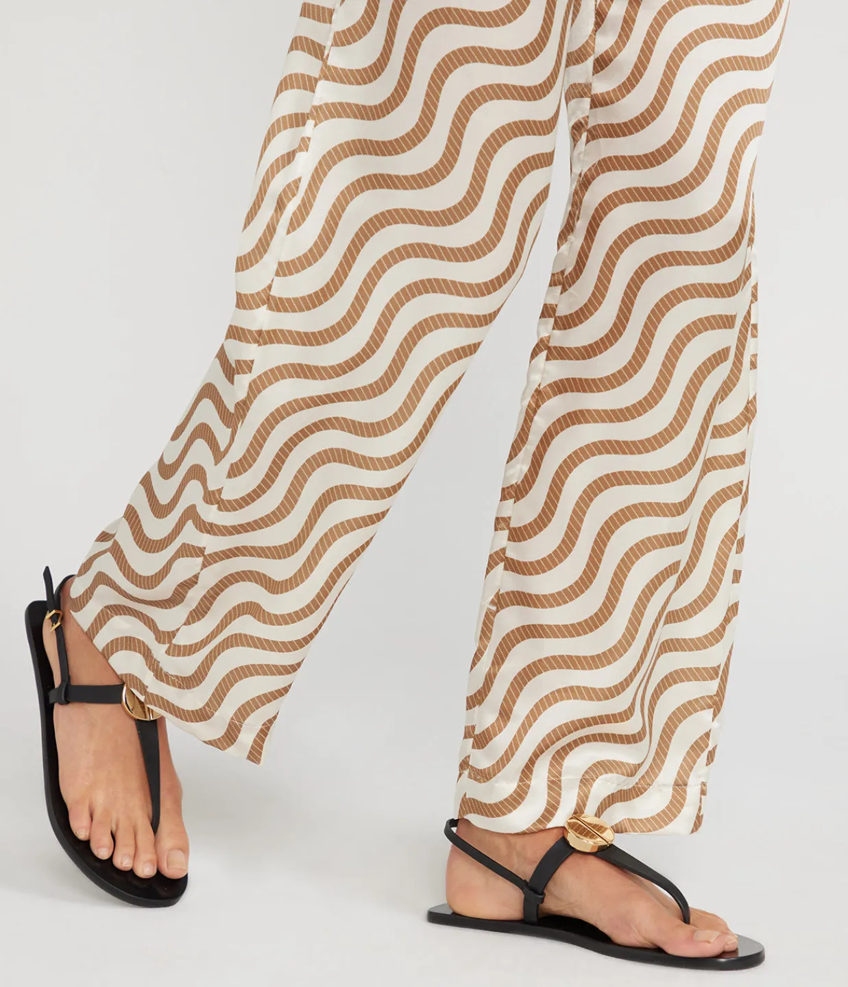 Mercedes Castillo Drew Flat Sandal in Black Cheap