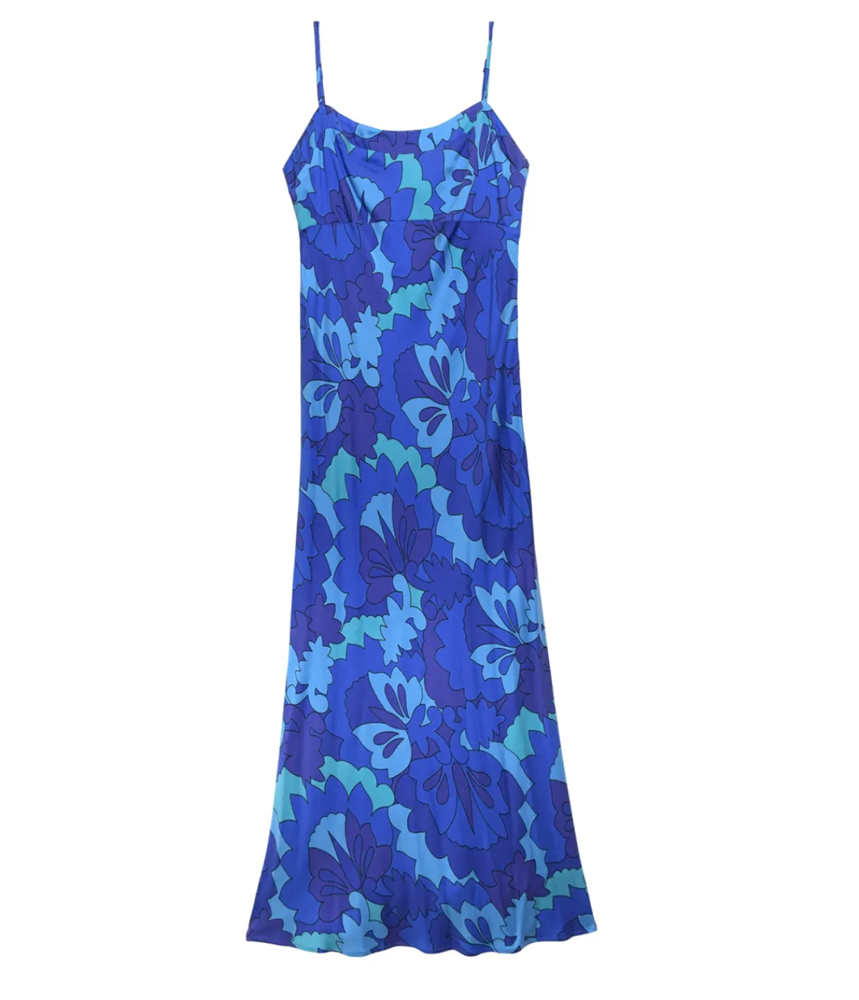 Rixo Dulcia Maxi Dress in Looking Glass Blue Shop