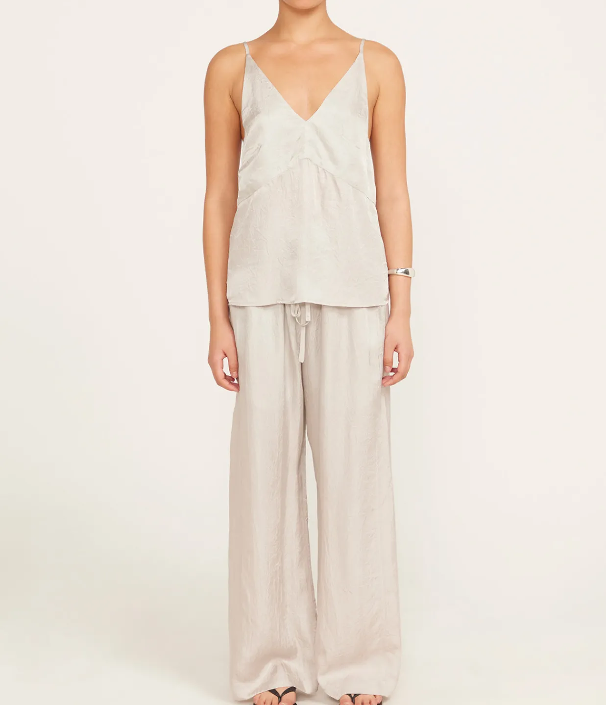 Lee Mathews Eden Pant in Silver Discount