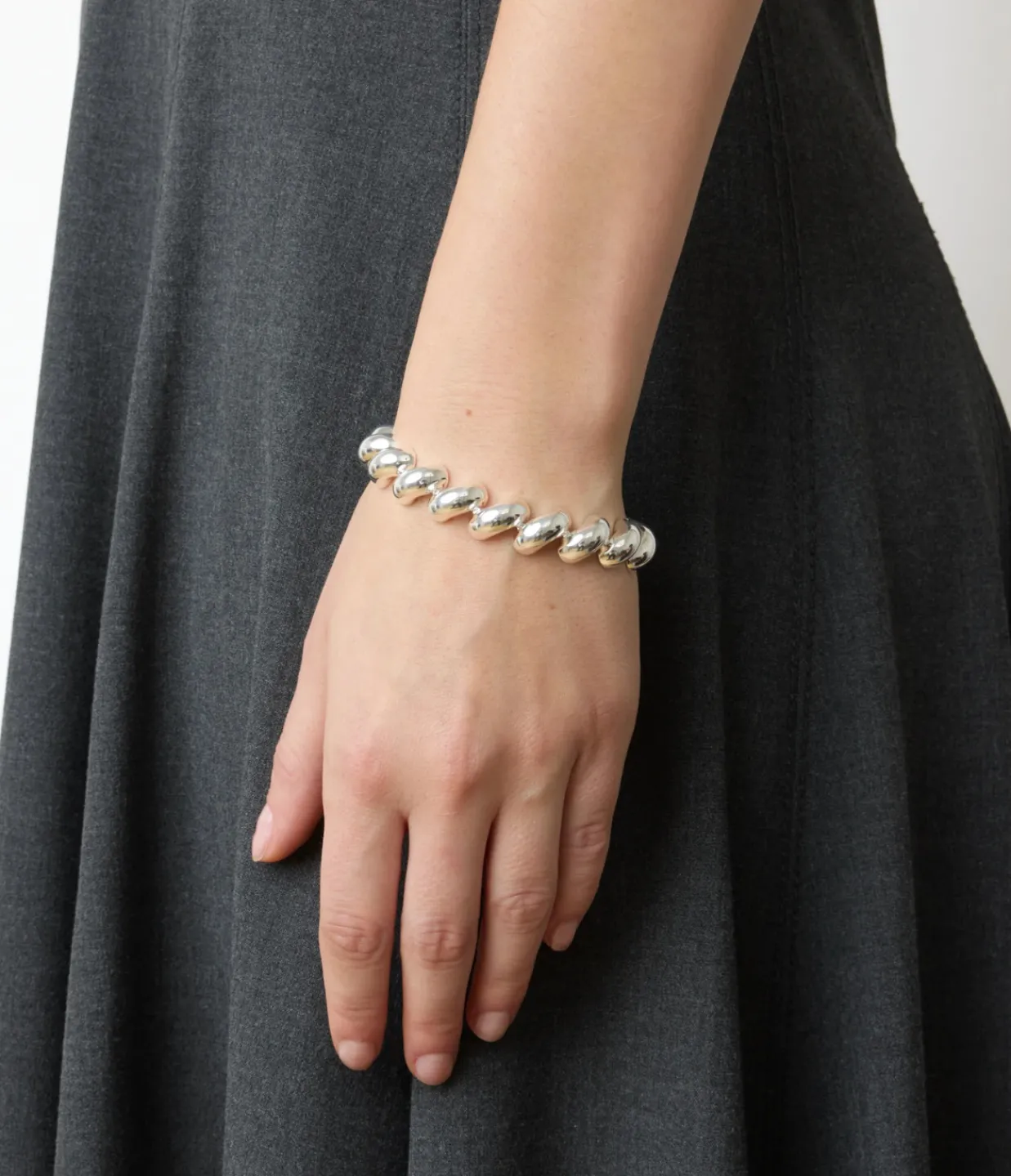 Lie Studio Edith Bracelet in Silver Hot