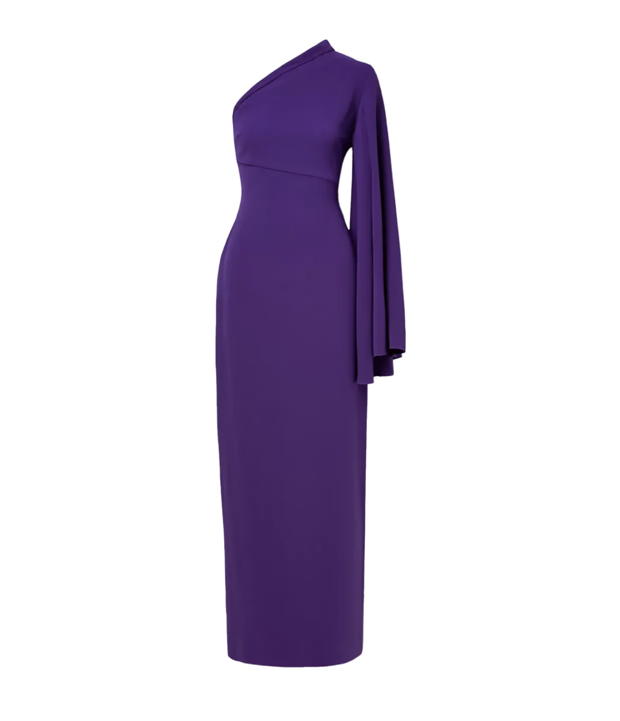 Solace London Elisa Woven Crepe Maxi Dress in Amethyst Outlet