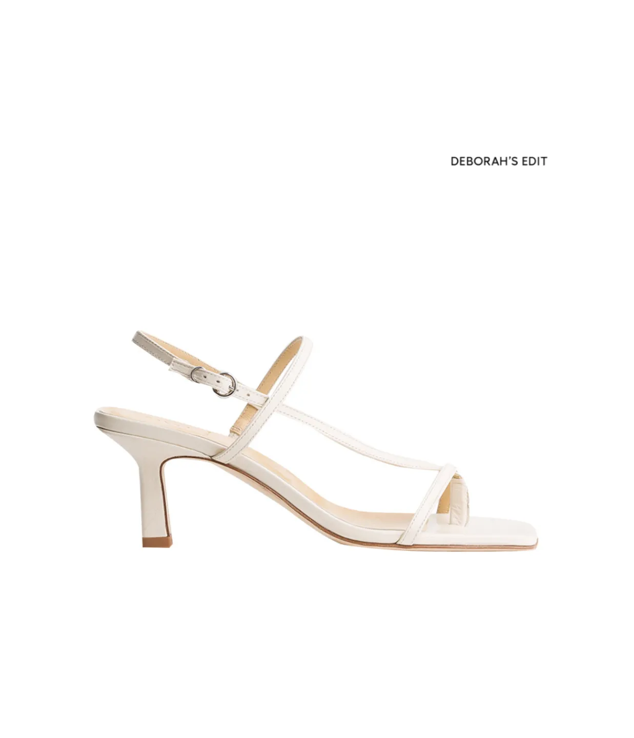 Aeyde Elise Nappa Heel in Creamy Shop