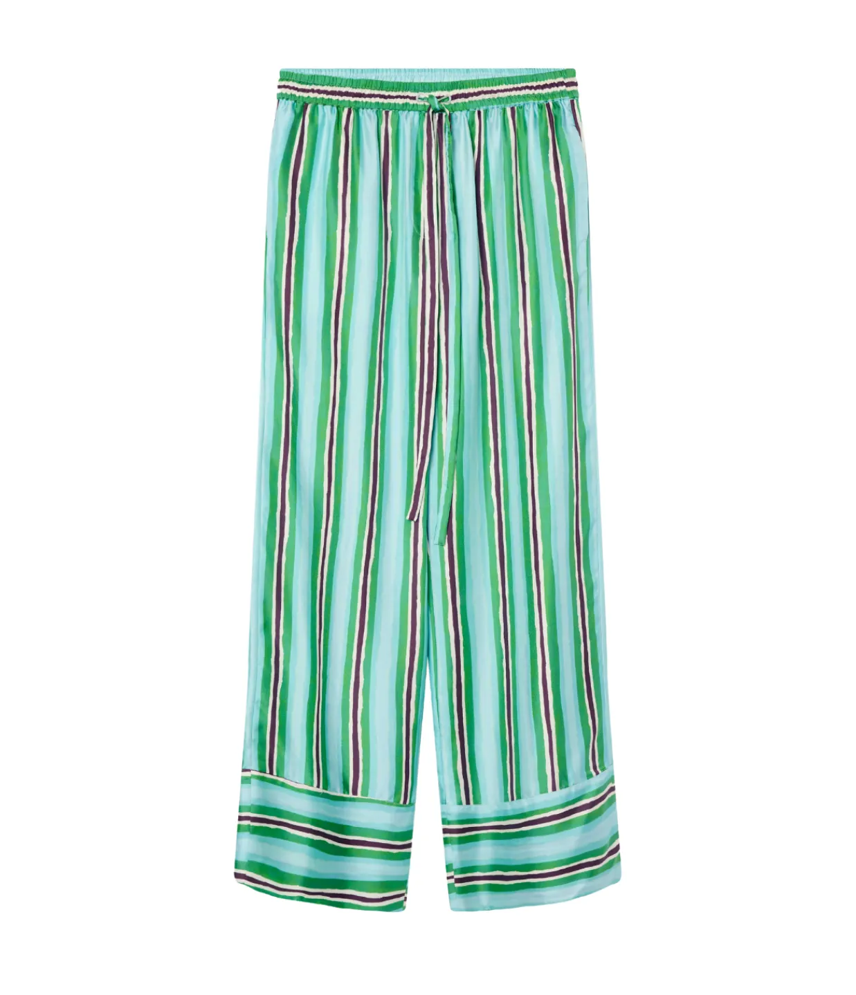 Lee Mathews Ellie Tie Waist Pant in Aqua Online