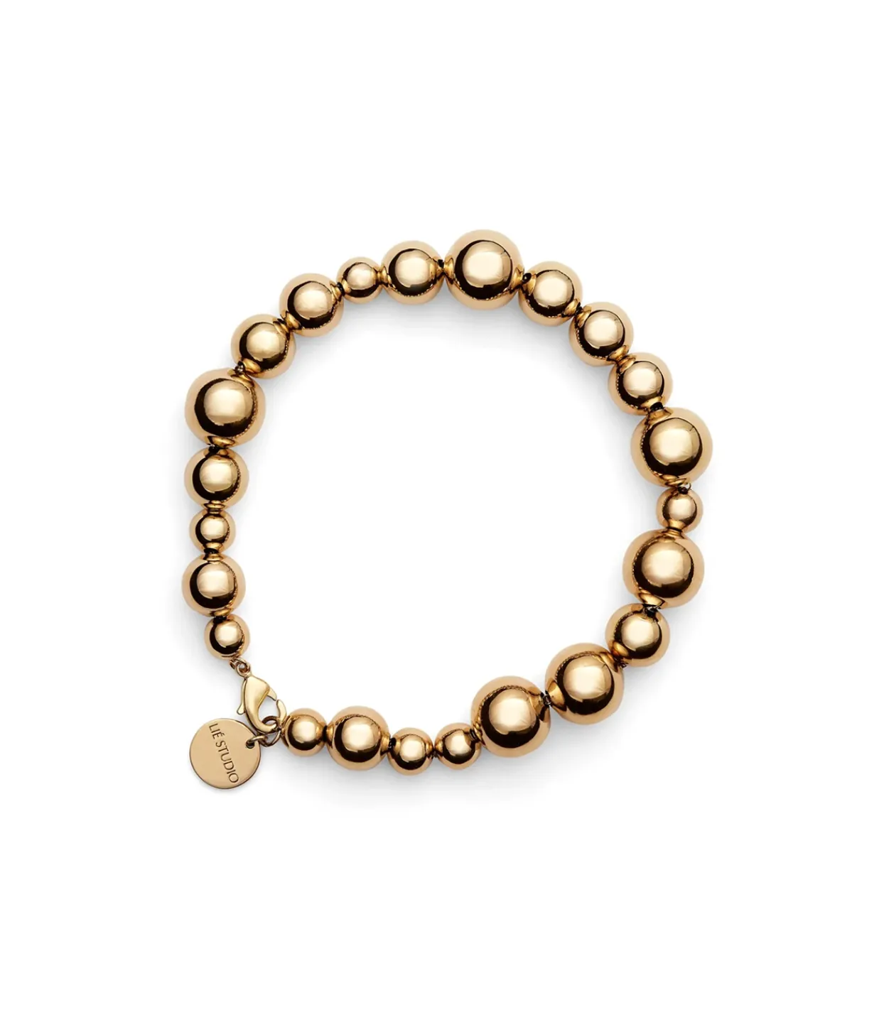Lie Studio Elly Beaded Bracelet in Gold Outlet