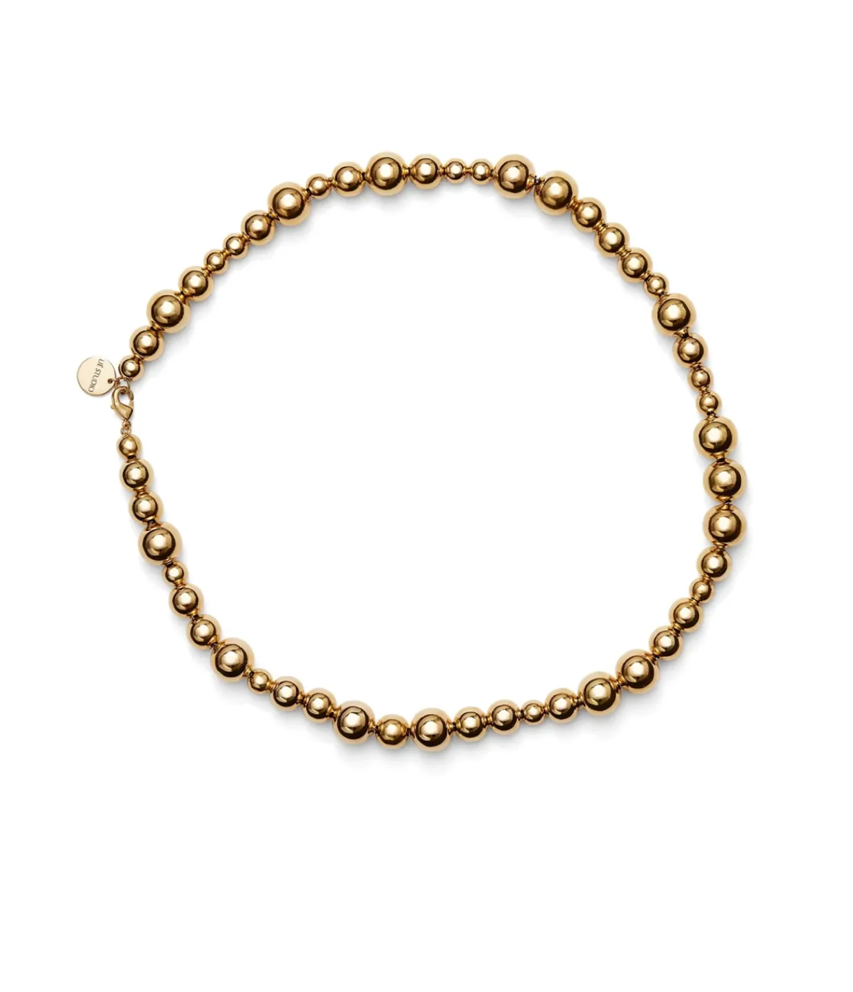 Lie Studio Elly Beaded Necklace in Gold Clearance