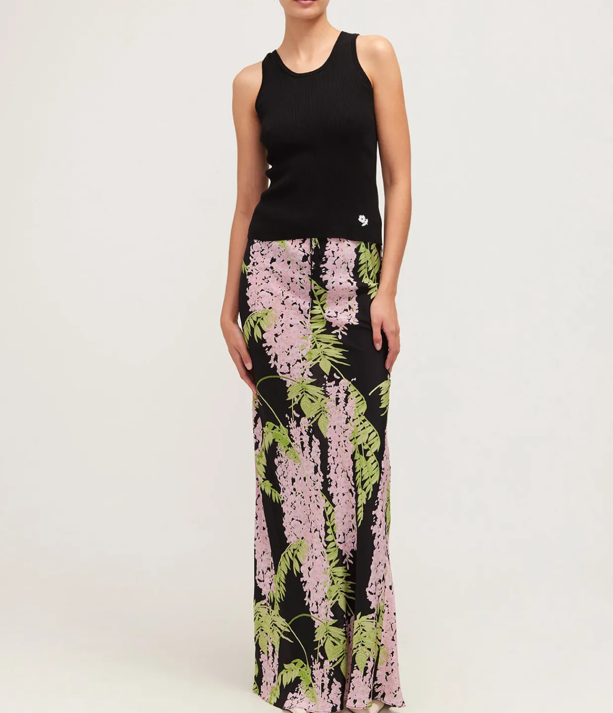 Bernadette Emily Bias Cut Maxi Skirt in Wisteria Store