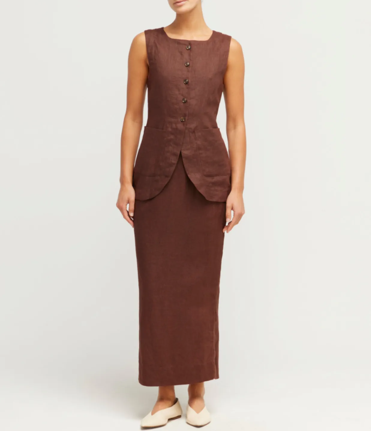 Posse Emma Pencil Skirt in Chocolate Best