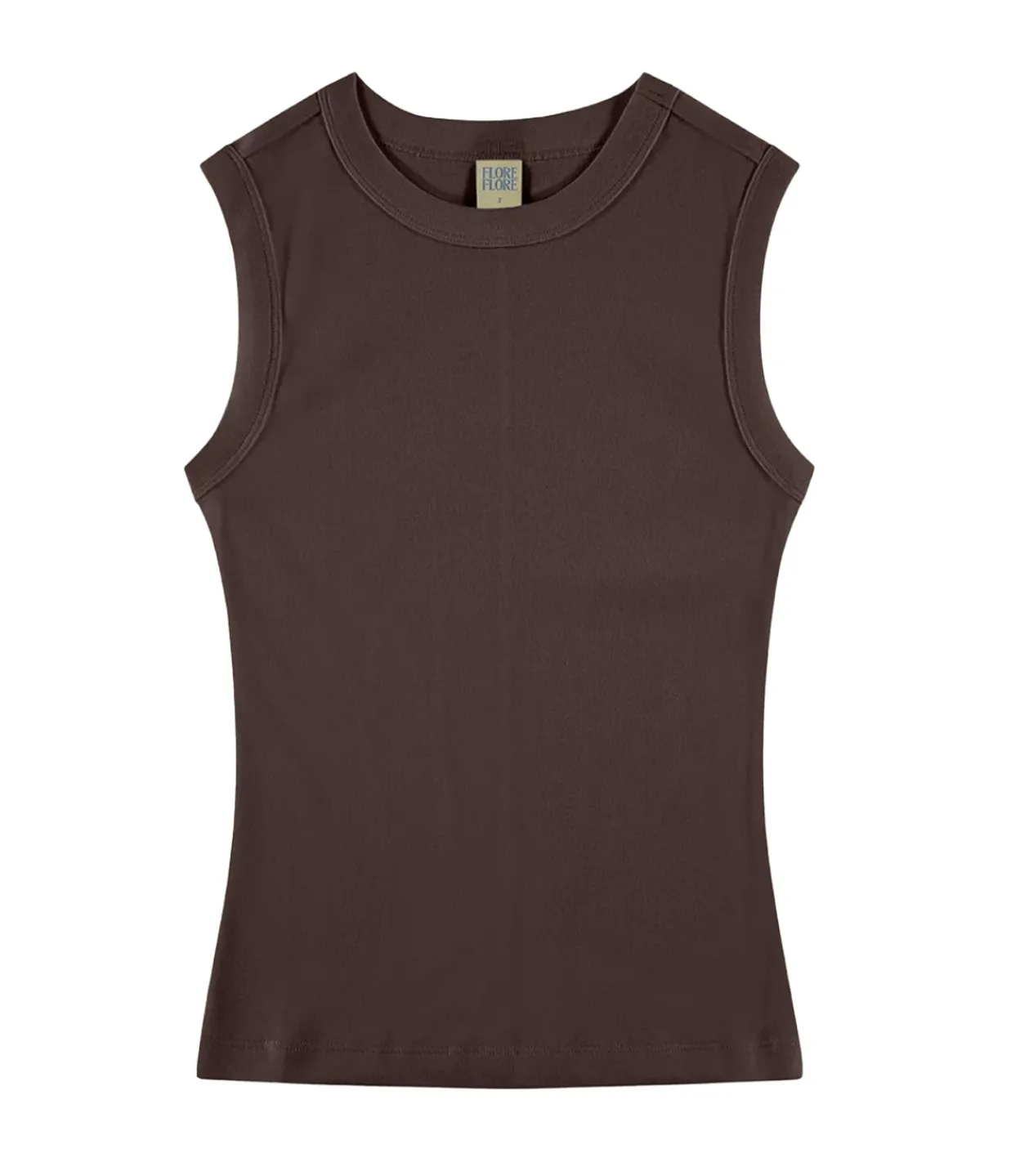 Flore Flore Esme High Neck Tank in Choco Plum Cheap