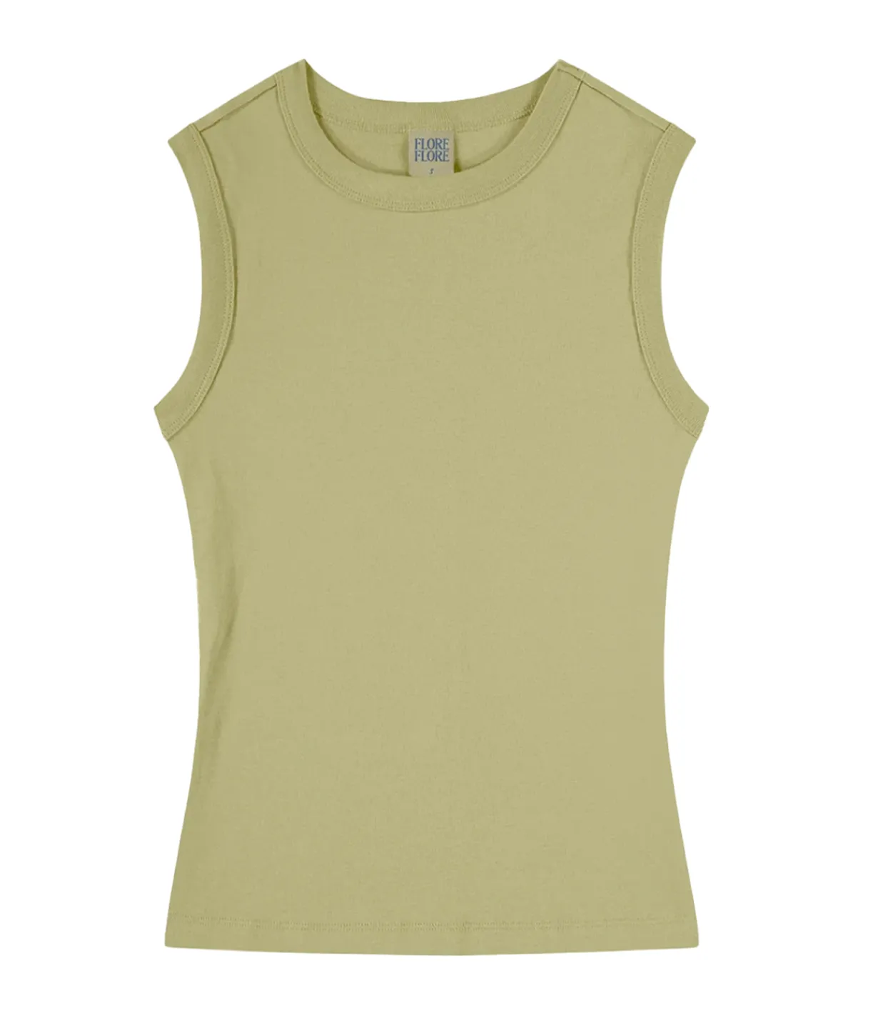 Flore Flore Esme High Neck Tank in Khaki Best