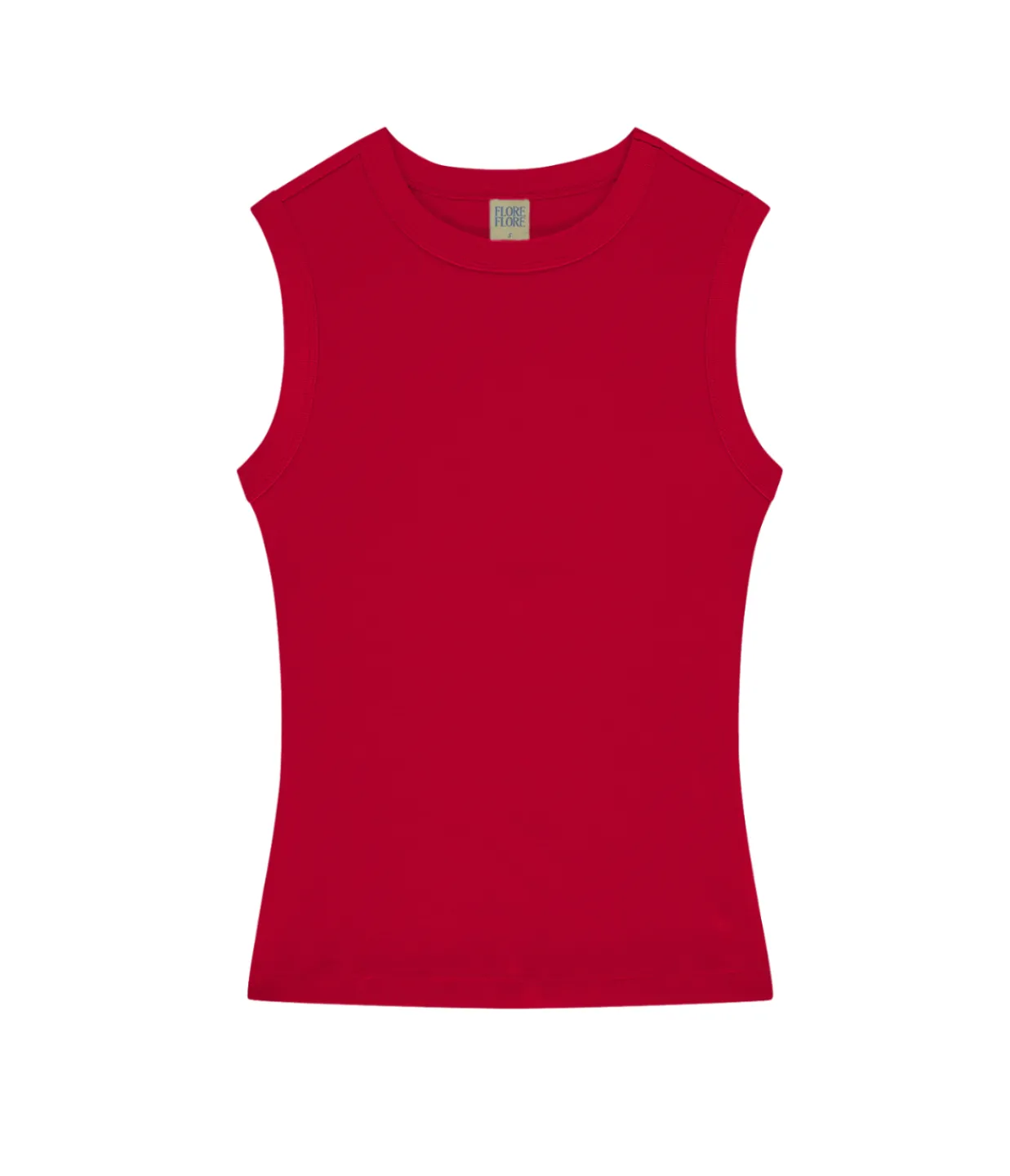 Flore Flore Esme High Neck Tank in Red Flash Sale