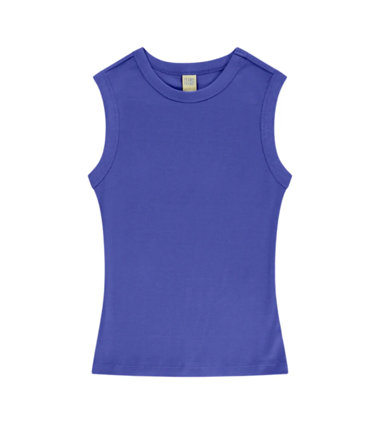Flore Flore Esme High Neck Tank in Royal Blue Fashion