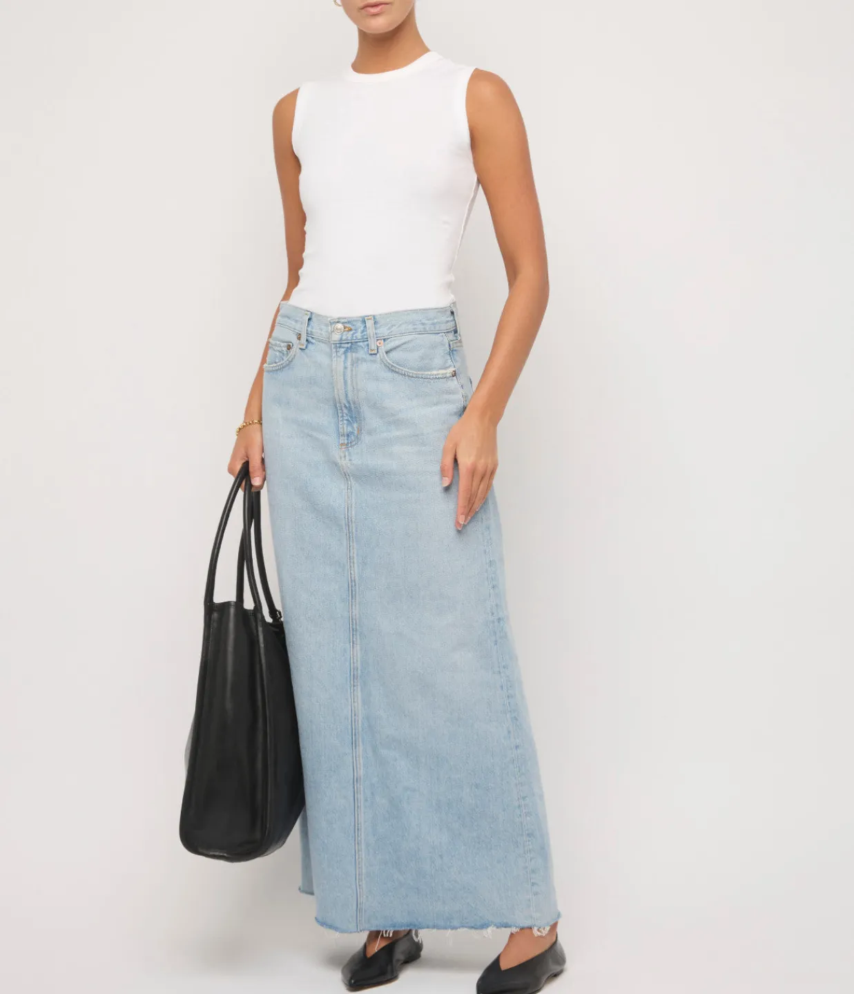 Flore Flore Esme High Neck Tank in White Hot