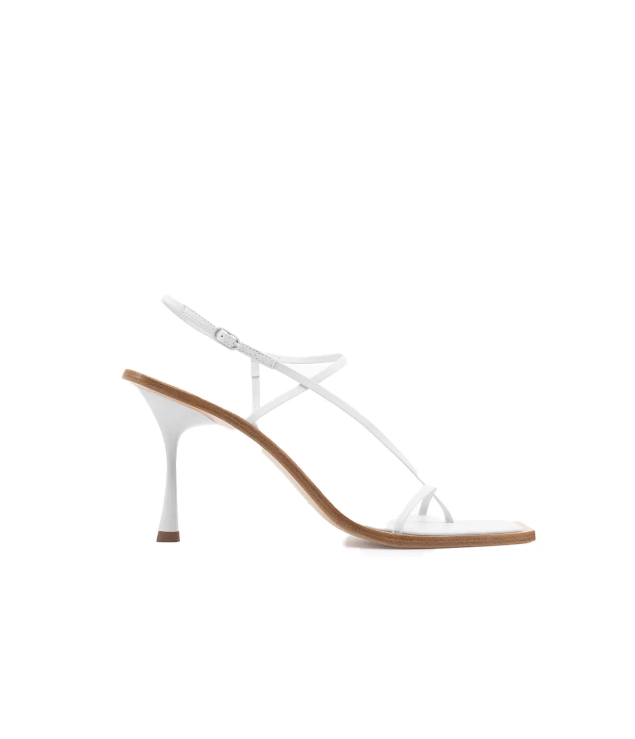 Studio Amelia Filament Cross Over Heel in White Hot