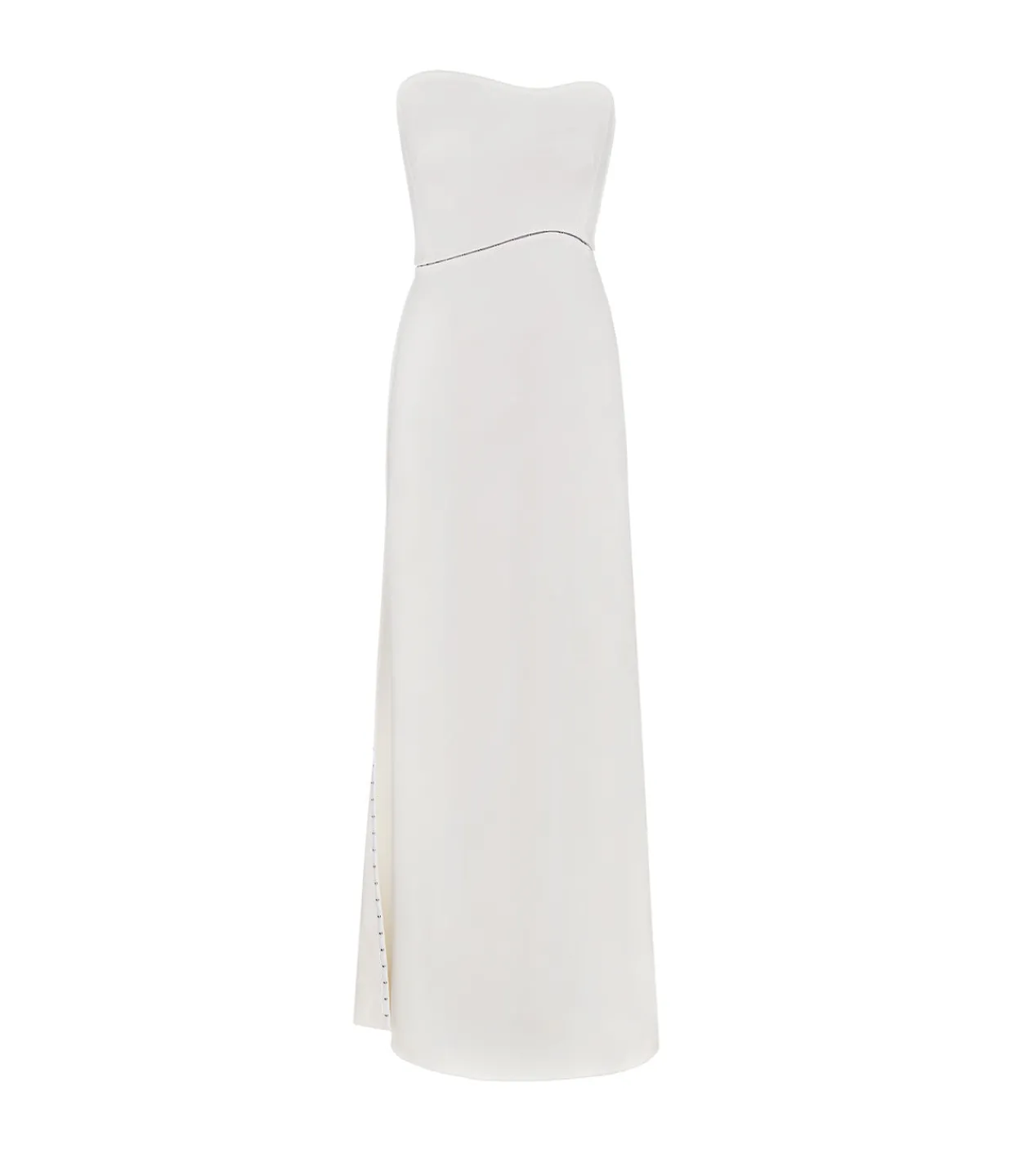 Anna October Fiona Strapless Maxi Dress in White Outlet