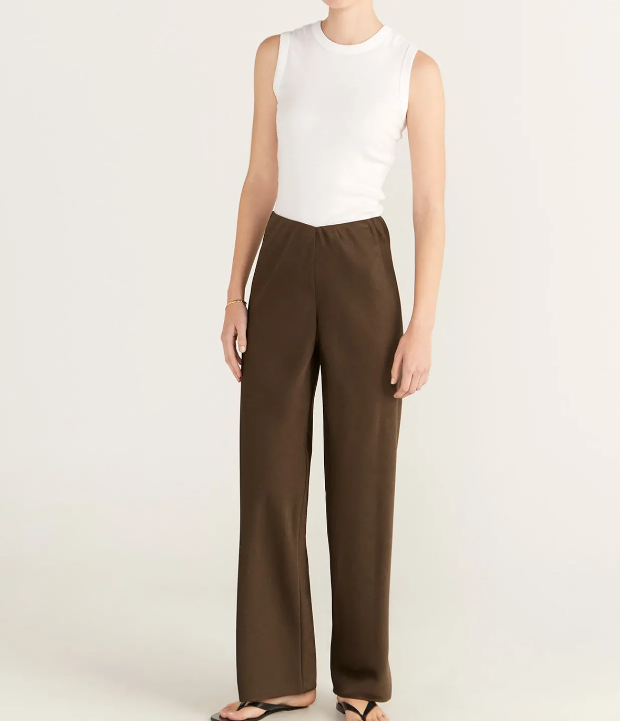 Vince Fluid Bias Pant in Vine Sale