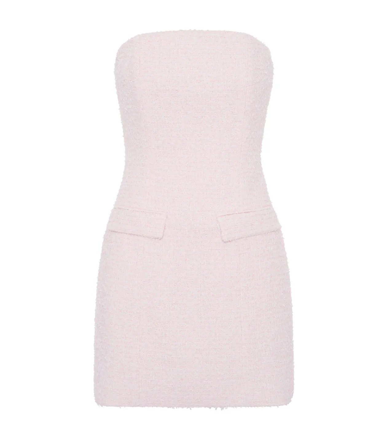 Anna Quan Francesca Tweed Dress in Blush Hot