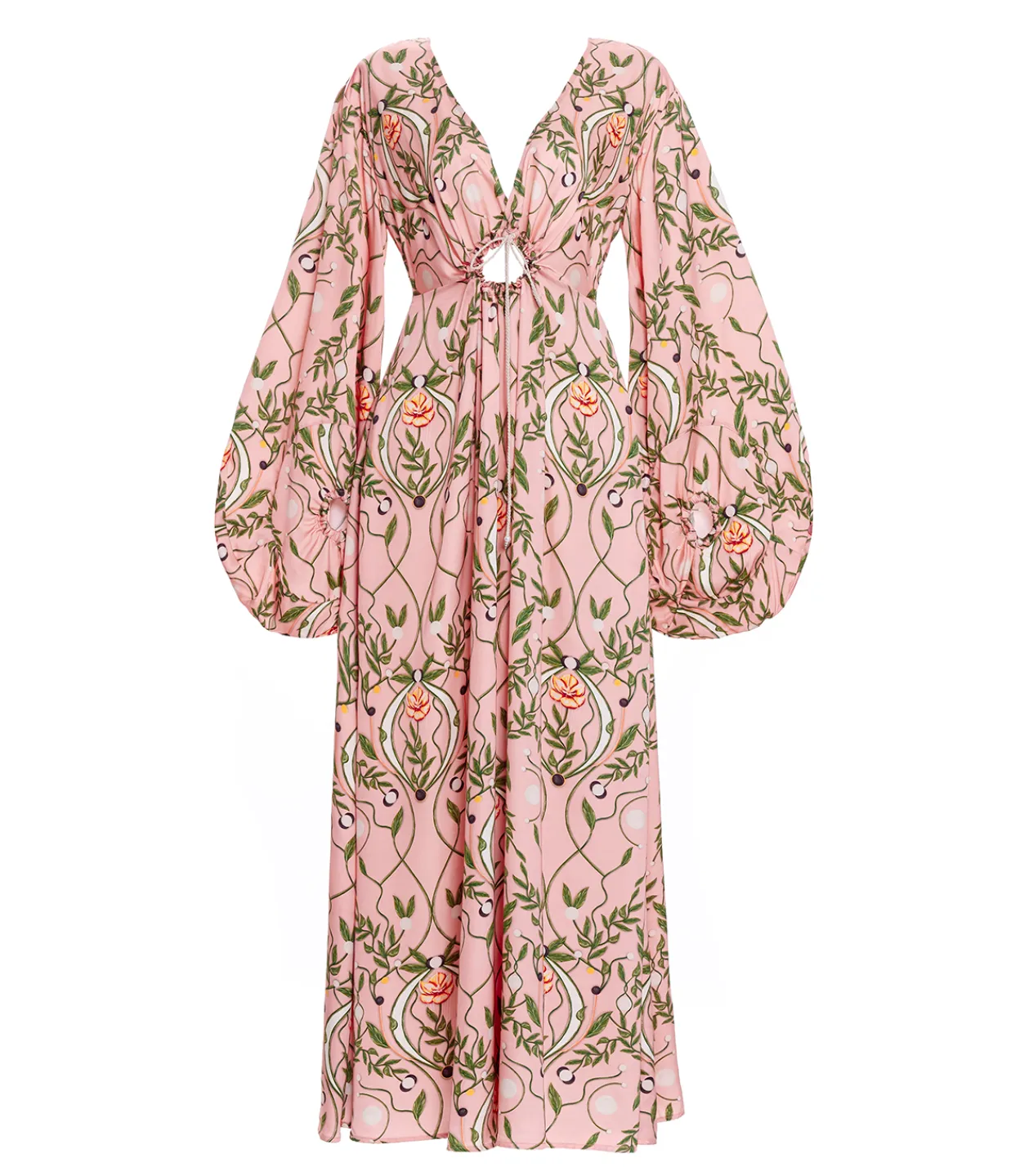 Agua by Agua Bendita Francisca Kaftan Dress in Lunar Hot