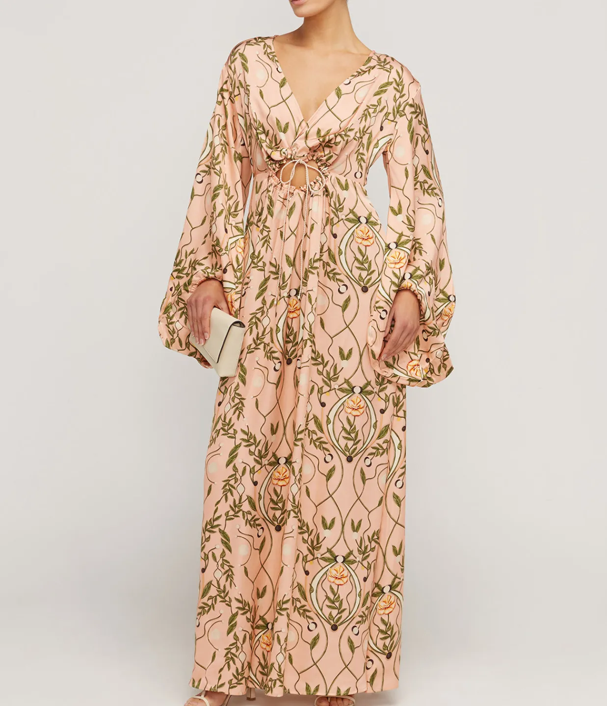 Agua by Agua Bendita Francisca Kaftan Dress in Lunar Hot