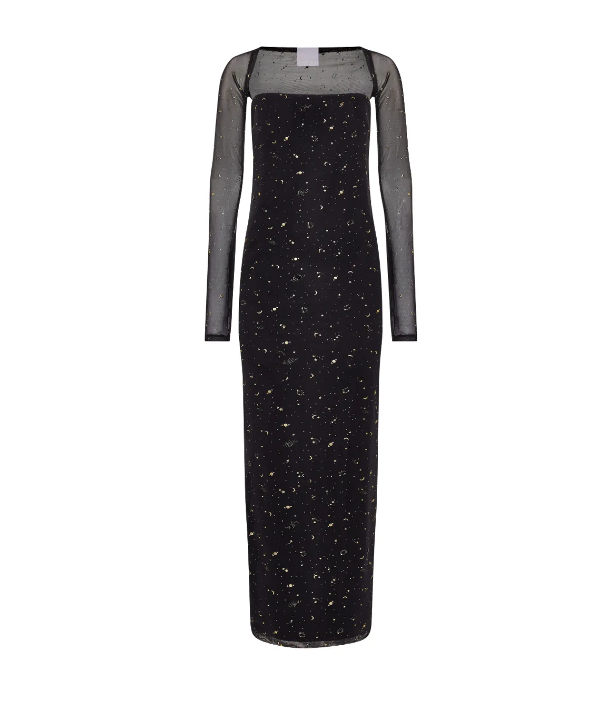 Paris Georgia Galaxy Dress and Shrug in Black and Gold Flash Sale