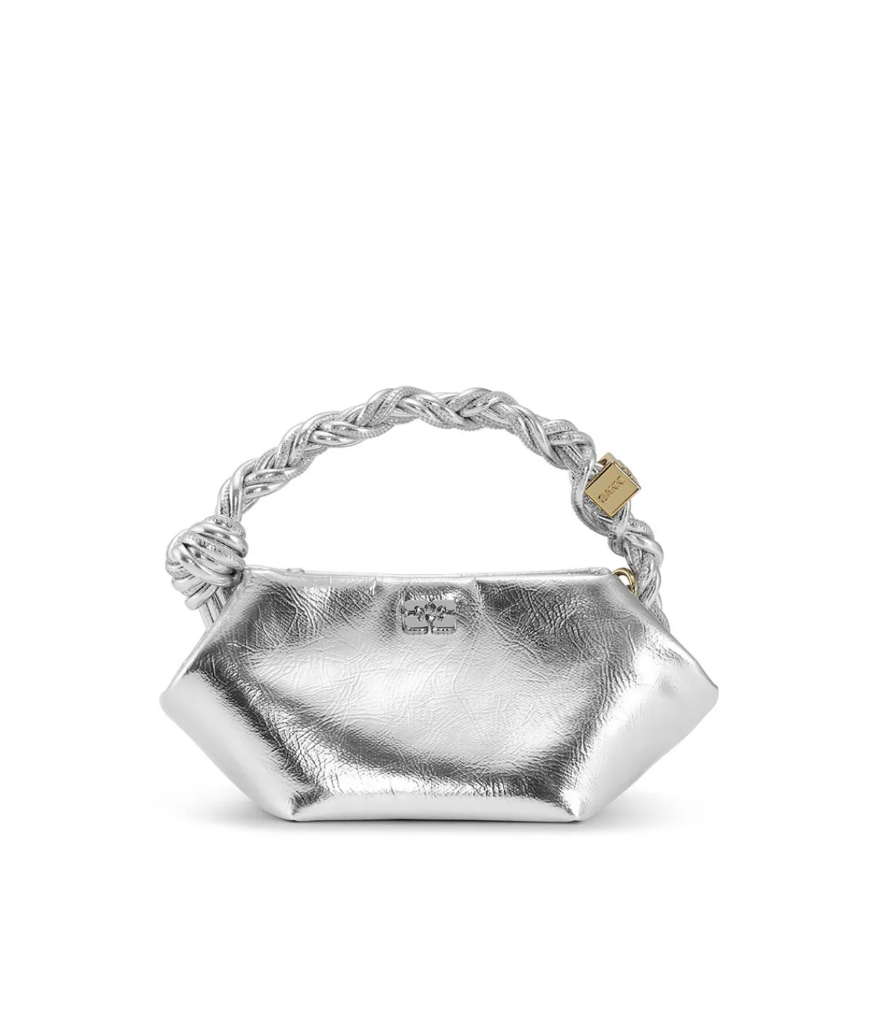 Ganni Mini Bou Bag in Silver Shop
