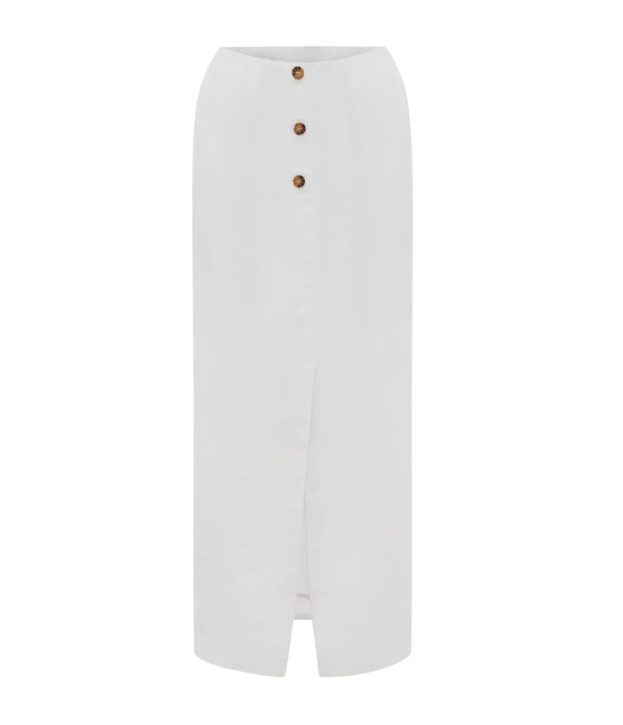 Posse Gigi Column Skirt in Ivory Flash Sale