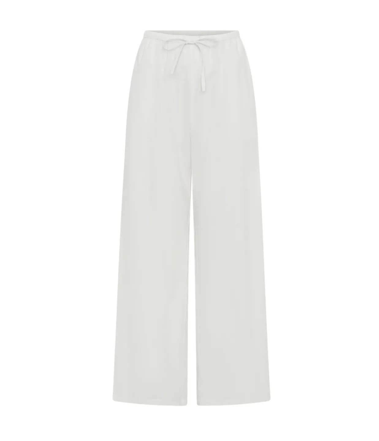 Solaqua Giulia Pleated Pants in Ivory Best Sale