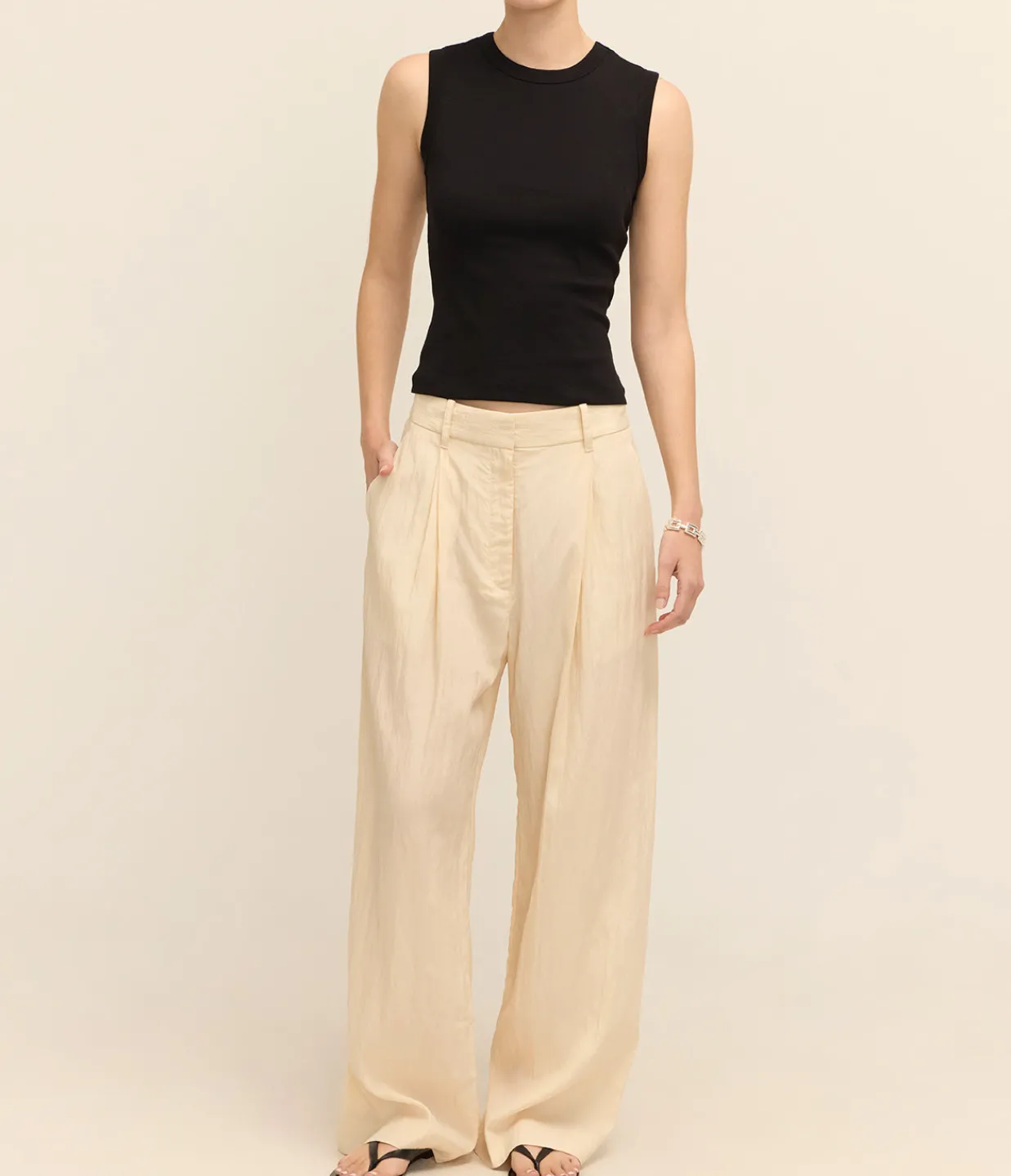 A.Emery Goddard Parachute Pant in Bisque Sale