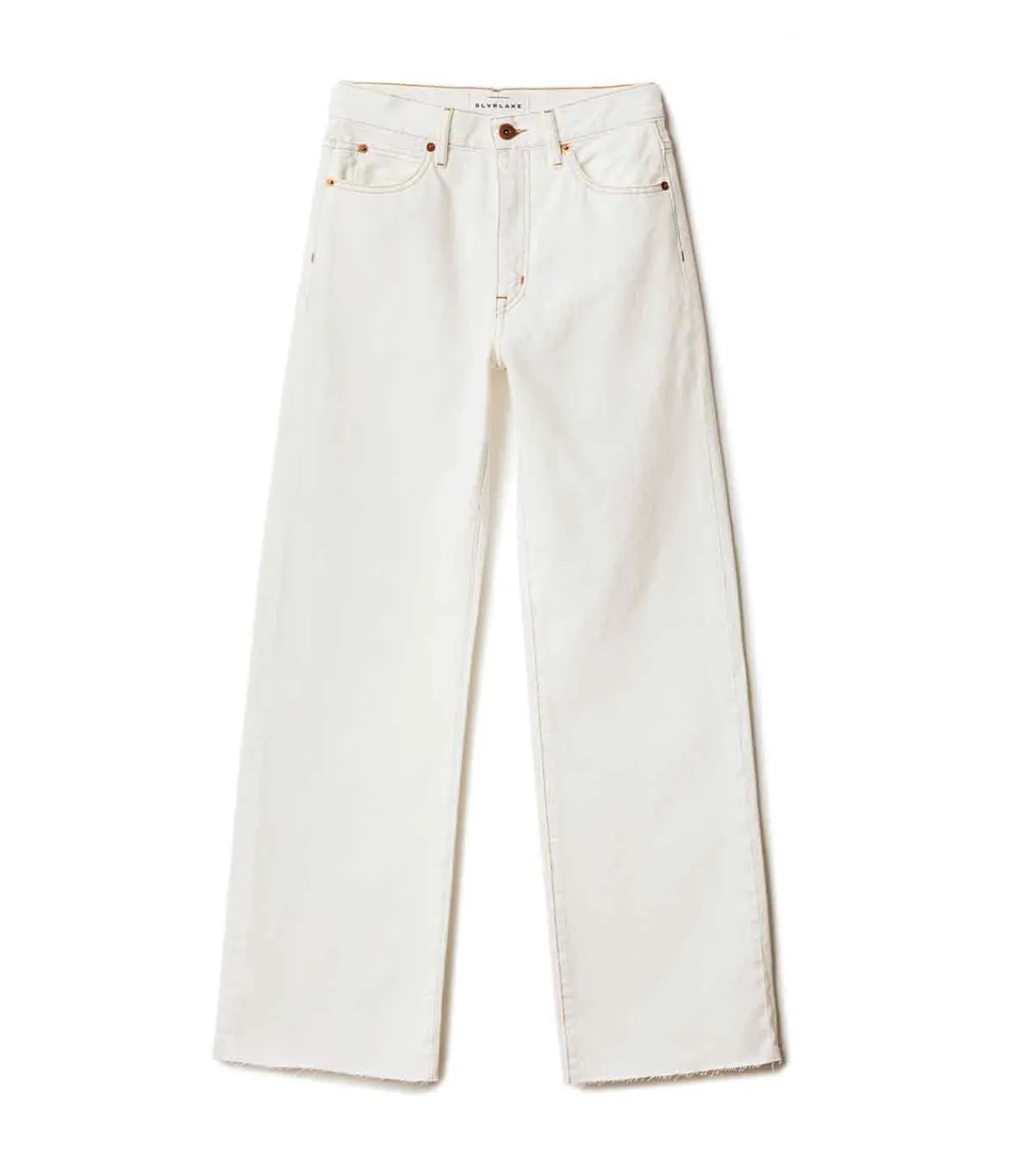 SLVRLAKE Grace High Rise Wide Leg in Natural White New