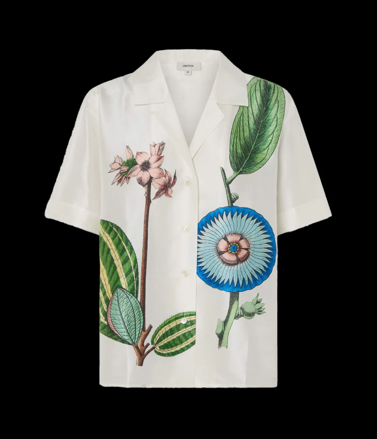 Oroton Grand Floral Camp Shirt in Multi Hot