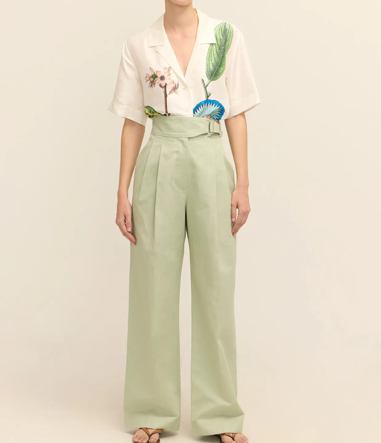 Oroton Grand Floral Camp Shirt in Multi Hot