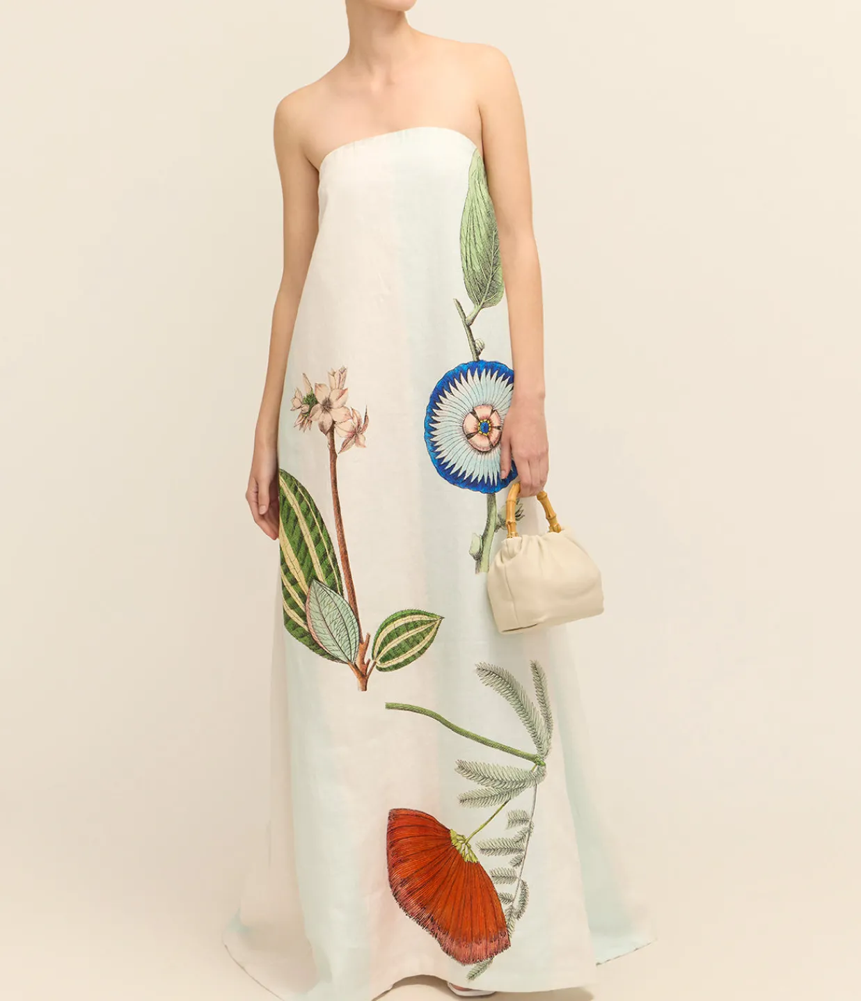 Oroton Grand Floral Gown in Multi Clearance