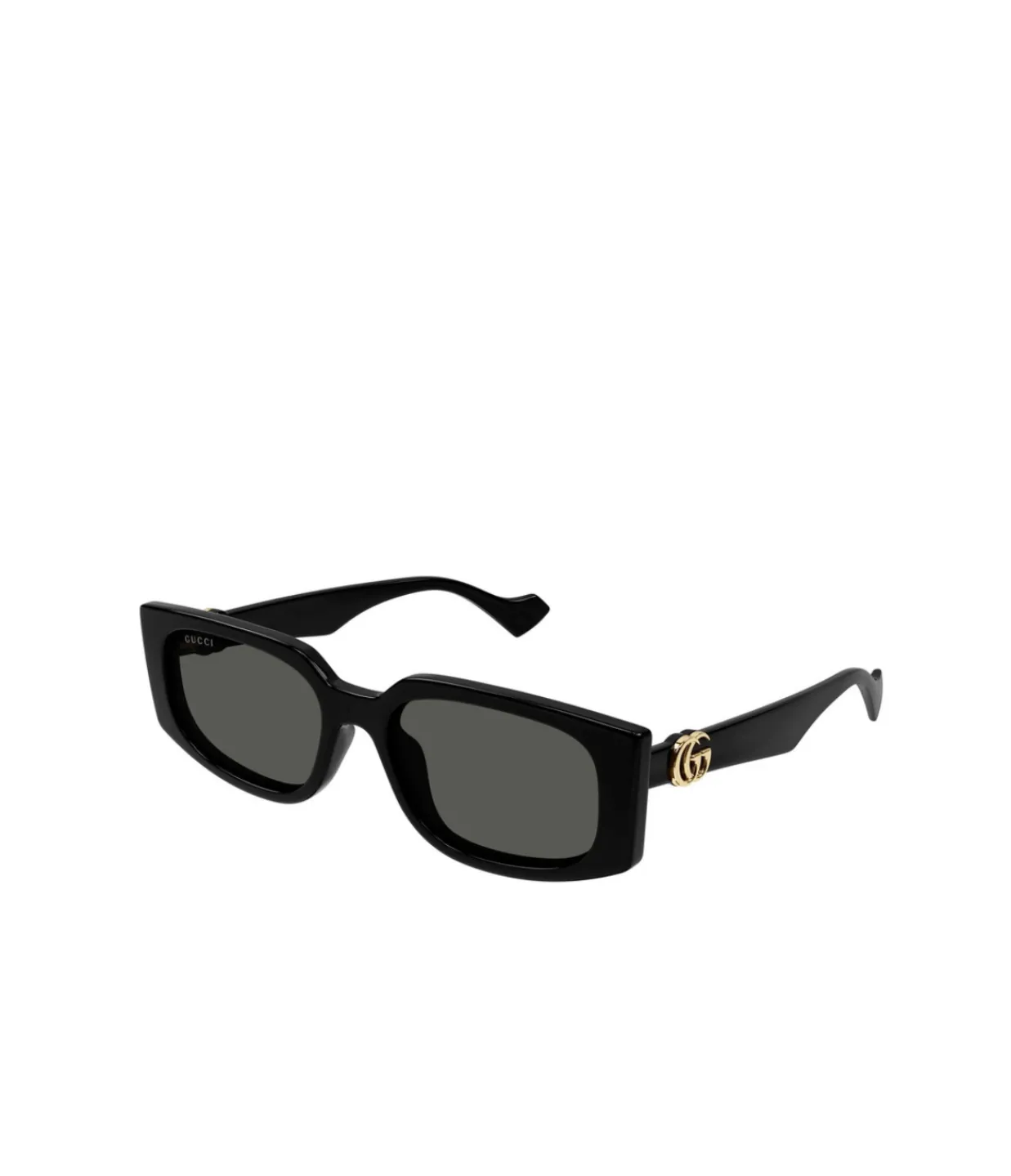 Gucci Rectangular Black Monogram Sunglasses Hot