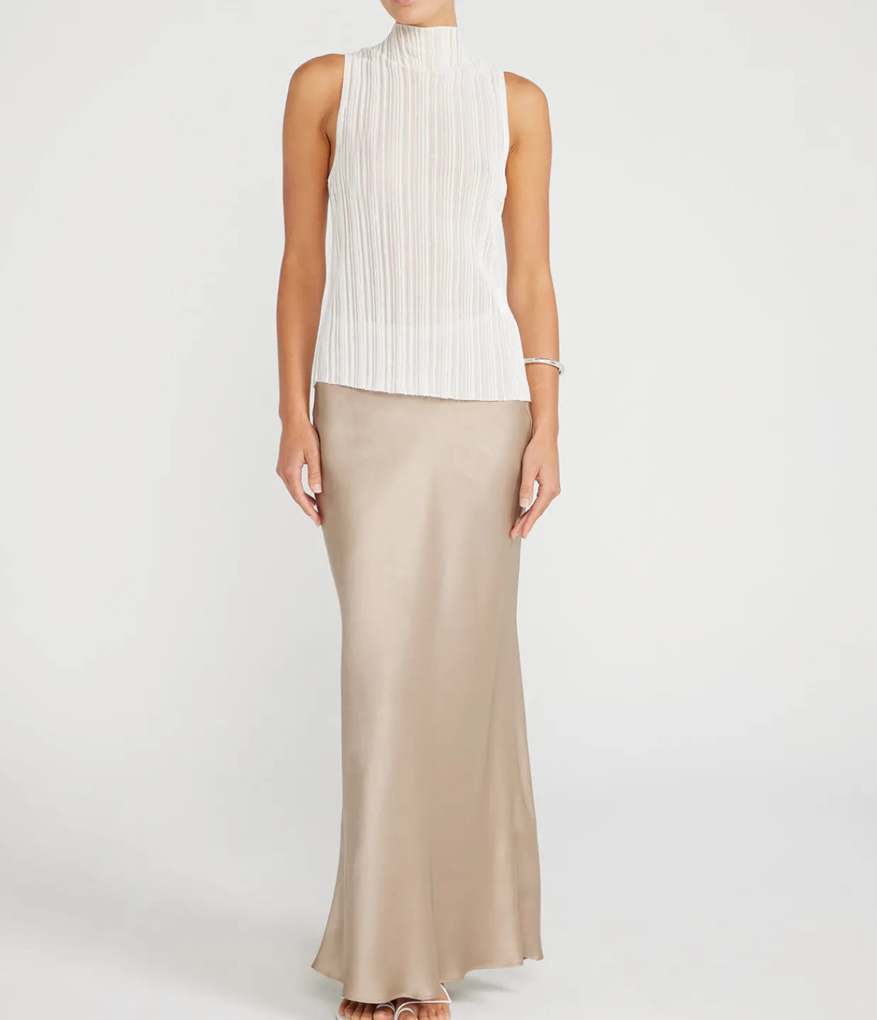 Anine Bing Harlow Top in Winter White Shop