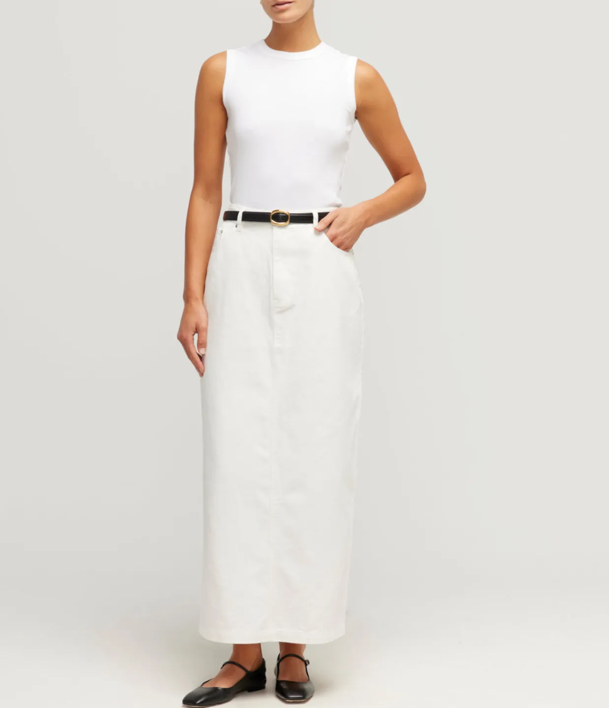 Posse Harvey Skirt in Vintage White Hot
