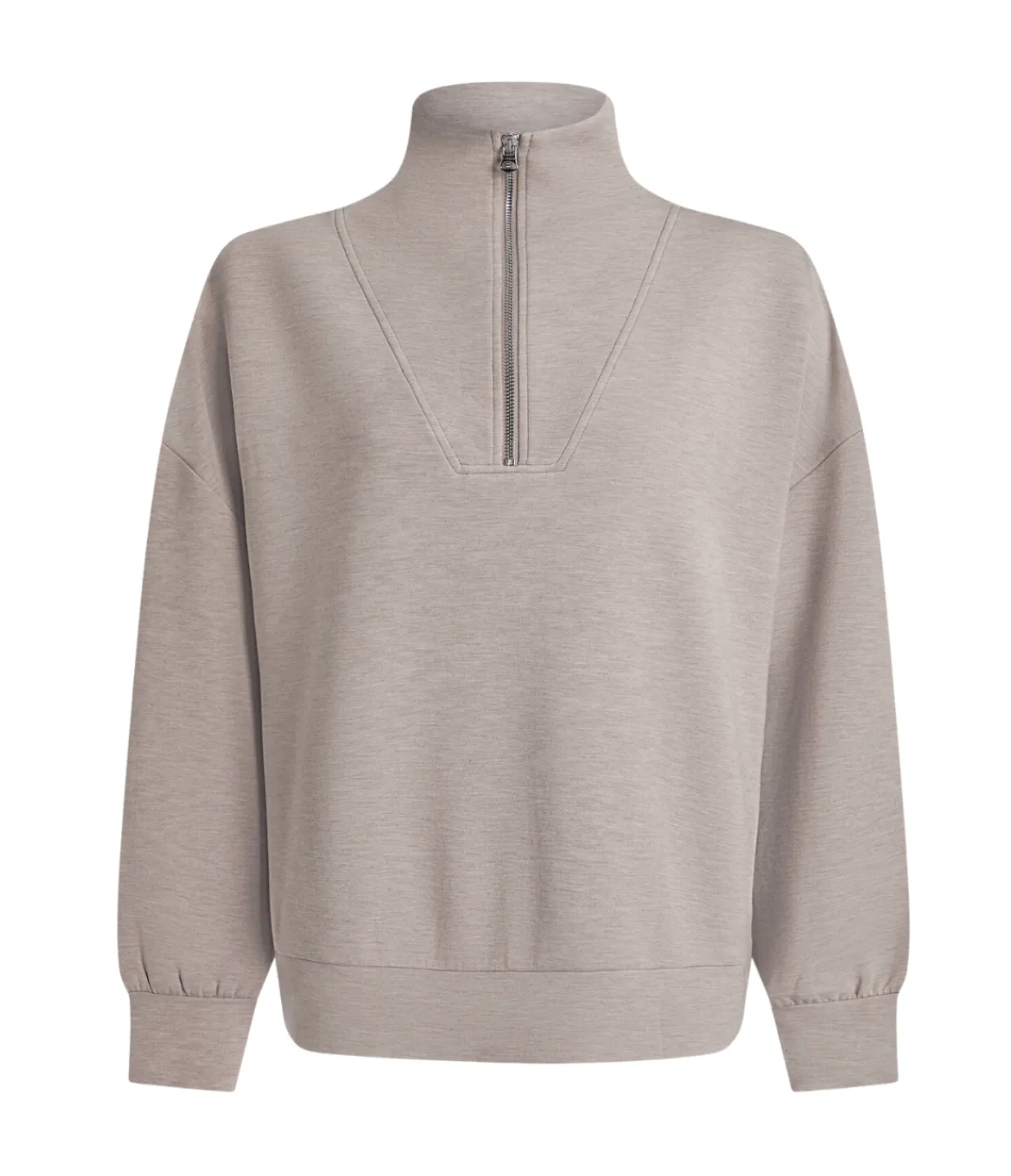 Varley Hawley Half Zip Sweatshirt in Taupe Marle Store