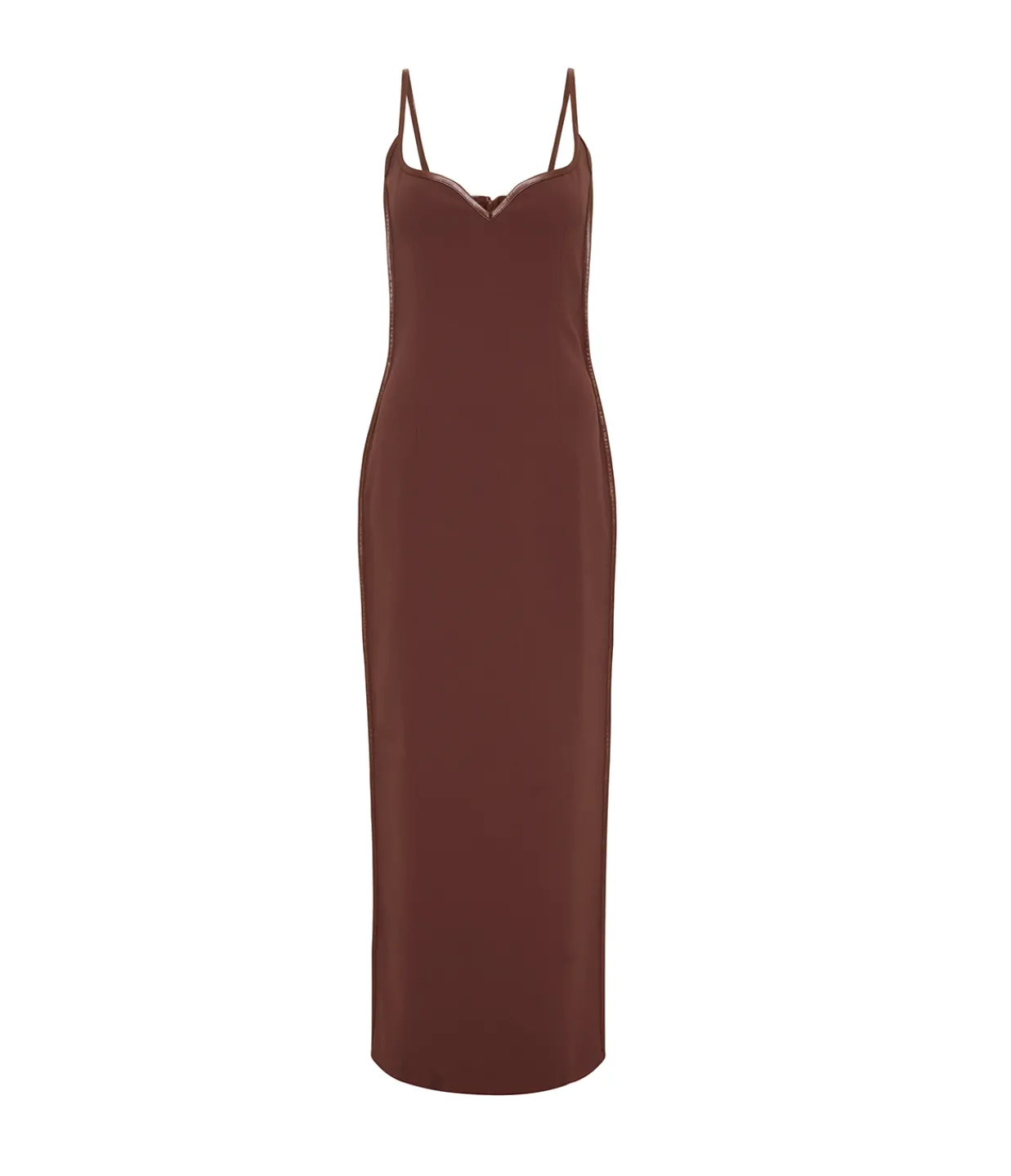 Paris Georgia Heart Bodice Dress in Cocoa Best