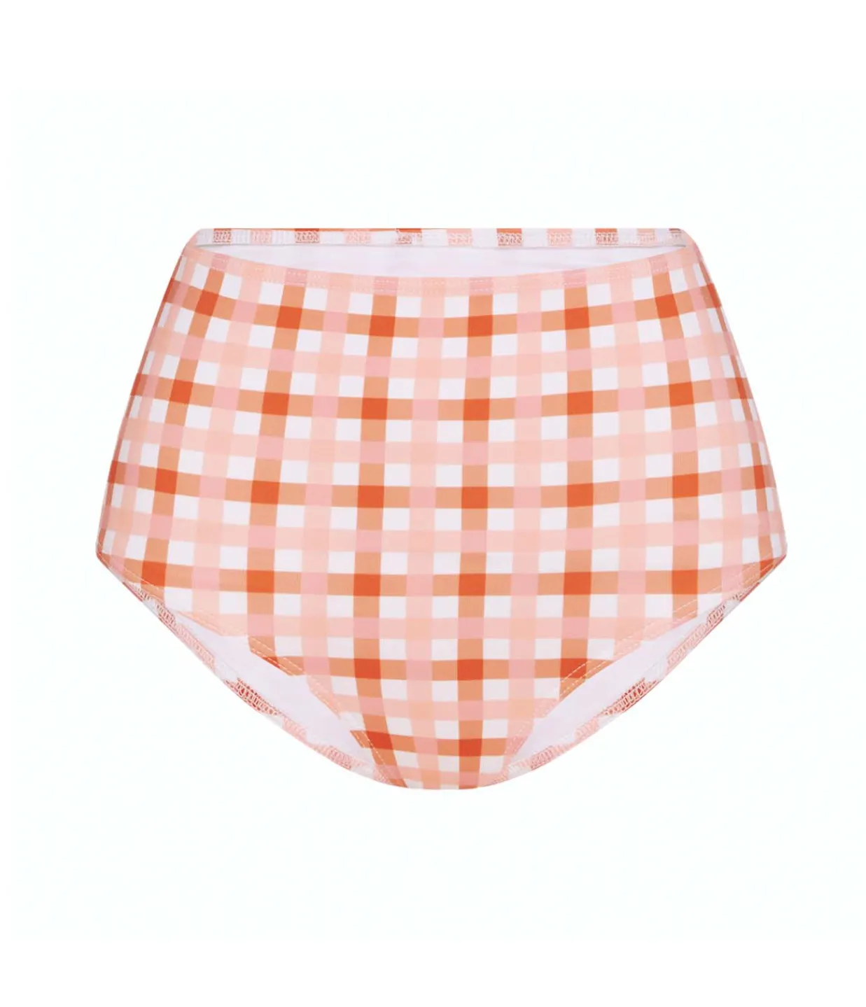 Ephemera High Waisted Pant in Grapefruit Gingham Sale