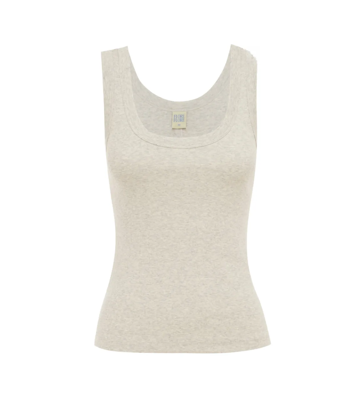 Flore Flore Hillie Scoop Neck Tank in Grey Flash Sale